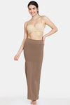 Zivame All Day Seamless Mermaid Saree Shapewear With Removable Drawcord - Brown — thumbnail 5