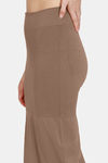 Zivame All Day Seamless Mermaid Saree Shapewear With Removable Drawcord - Brown — thumbnail 6