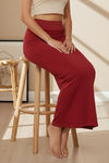 Zivame All Day Seamless Mermaid Saree Shapewear With Removable Drawcord - Maroon — thumbnail 3
