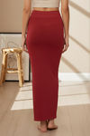 Zivame All Day Seamless Mermaid Saree Shapewear With Removable Drawcord - Maroon — thumbnail 4