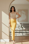Zivame All Day Seamless Mermaid Saree Shapewear With Removable Drawcord - Mustard — thumbnail 6