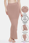 Zivame All Day Seamless Mermaid Saree Shapewear With Removable Drawcord - Nutmeg1 — thumbnail 1