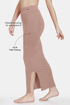 Zivame All Day Seamless Mermaid Saree Shapewear With Removable Drawcord - Nutmeg1 — thumbnail 3