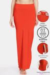 Zivame All Day Seamless Mermaid Saree Shapewear With Removable Drawcord - Orange — thumbnail 1