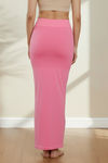 Zivame All Day Seamless Mermaid Saree Shapewear With Removable Drawcord - Pink — thumbnail 4