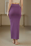 Zivame All Day Seamless Mermaid Saree Shapewear With Removable Drawcord - Purple — thumbnail 3