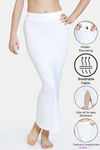 Zivame All Day Seamless Mermaid Saree Shapewear With Removable Drawcord - White — thumbnail 1