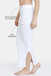 Zivame All Day Seamless Mermaid Saree Shapewear With Removable Drawcord - White — thumbnail 3