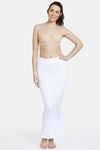 Zivame All Day Seamless Mermaid Saree Shapewear With Removable Drawcord - White — thumbnail 5