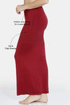Zivame All Day Seamless Flared Saree Shapewear - Maroon — thumbnail 2