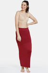 Zivame All Day Seamless Flared Saree Shapewear - Maroon — thumbnail 4