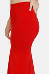 Zivame All Day Seamless Flared Saree Shapewear - Red — thumbnail 5