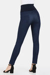 Zivame All Day Medium Control Shaping Denim Pants - Blue — thumbnail 2