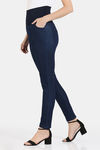Zivame All Day Medium Control Shaping Denim Pants - Blue — thumbnail 3