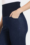 Zivame All Day Medium Control Shaping Denim Pants - Blue — thumbnail 5