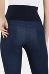 Zivame All Day Medium Control Shaping Denim Pants - Blue — thumbnail 6