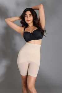 Zivame Butt Enhancing Highwaist Thigh Shaper - Skin — thumbnail 1