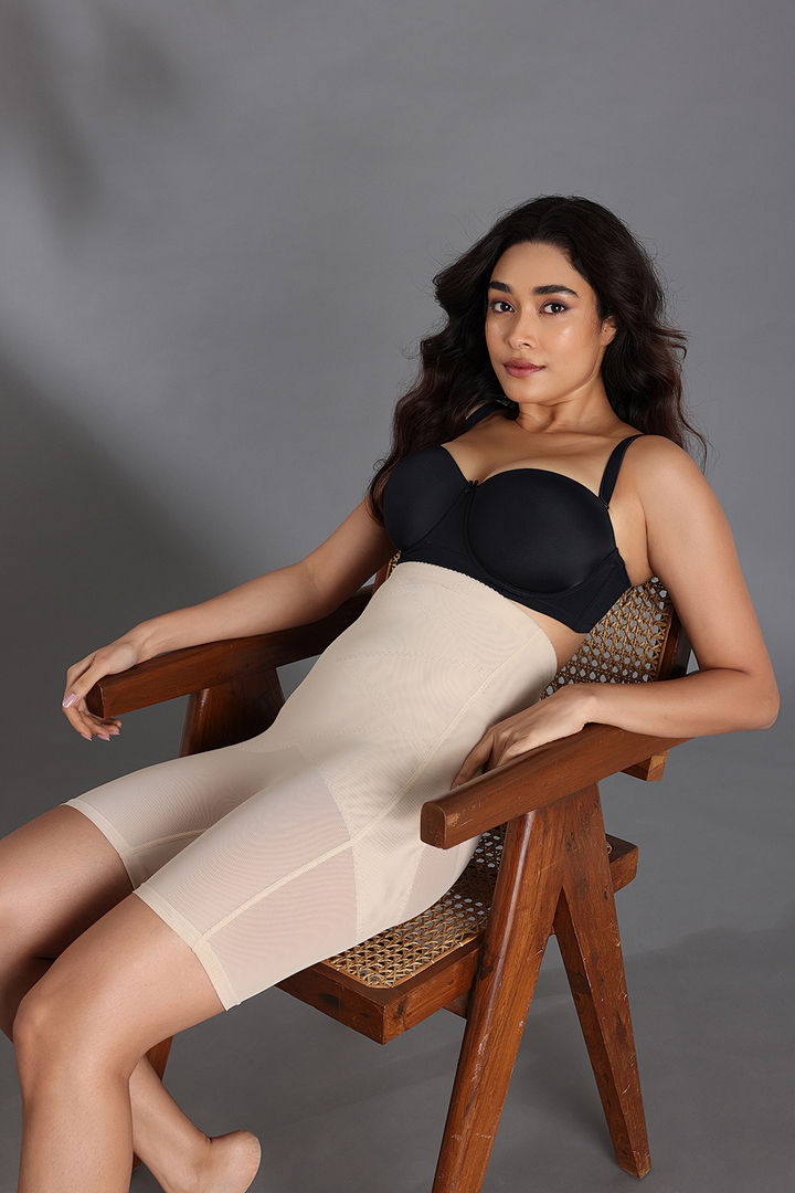 Zivame Butt Enhancing Highwaist Thigh Shaper - Skin — image 4