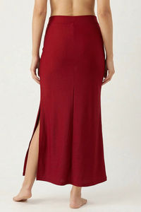 Zivame Shimmer Stretchy Saree Underskirt - Cerise — thumbnail 3