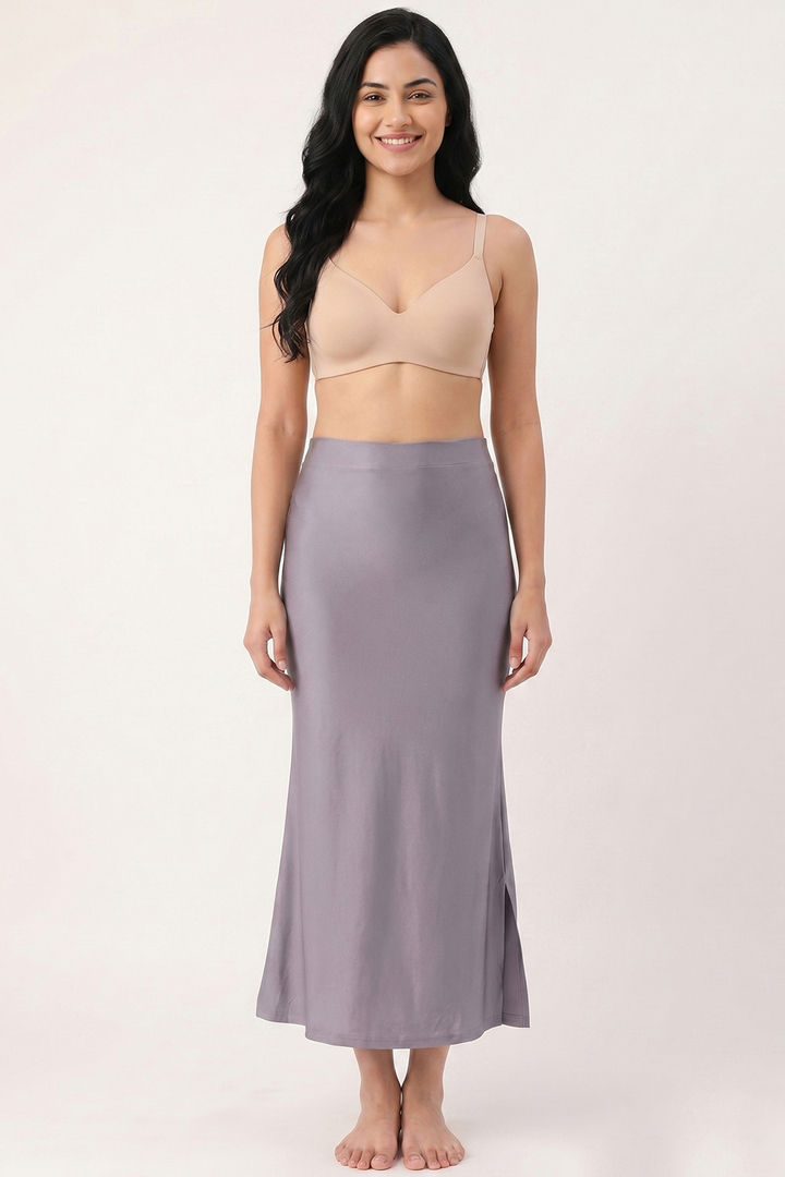 Zivame Shimmer Stretchy Saree Underskirt - Elderberry — image 5