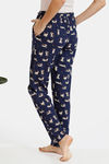Zivame Must Haves Knit Cotton Pyjama - Navy — thumbnail 3