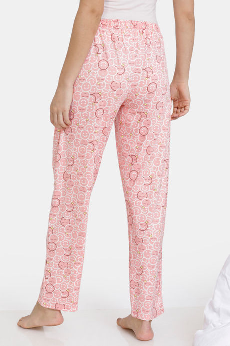 Zivame Must Haves Butter-Soft Poly Knit Pyjama - Pink — image 3