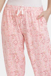 Zivame Must Haves Butter-Soft Poly Knit Pyjama - Pink — thumbnail 5