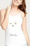 Zivame Crazy Farm Cotton Pyjama Set- Blue n Cream — thumbnail 5