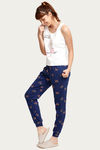 Zivame Crazy Farm Cotton Pyjama Set- Cream n Navy — thumbnail 2