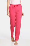 Zivame Summer Blush Knit Cotton Blend Pyjama - Pink — thumbnail 1