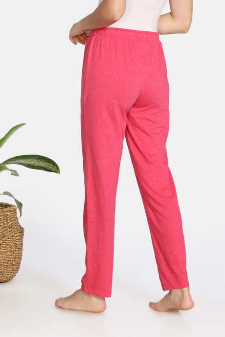 Zivame Summer Blush Knit Cotton Blend Pyjama - Pink — image 3