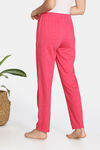 Zivame Summer Blush Knit Cotton Blend Pyjama - Pink — thumbnail 3