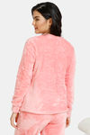 Zivame Fluffy Fur Knit Top - Pink — thumbnail 3