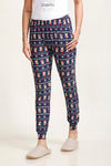 Zivame Lazy Days Knit Cotton Blend Pyjama- Navy — thumbnail 1