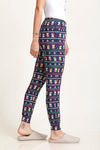 Zivame Lazy Days Knit Cotton Blend Pyjama- Navy — thumbnail 3