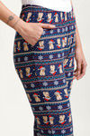 Zivame Lazy Days Knit Cotton Blend Pyjama- Navy — thumbnail 5