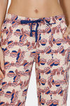 Zivame Arctic Wild Poly Cotton Pyjama Set - Pink — thumbnail 5