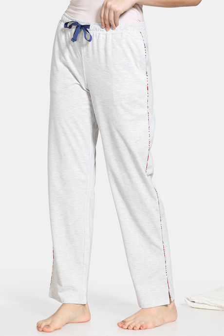 Zivame Arctic Wild Knit Cotton Blend Pyjama -Grey — image 2