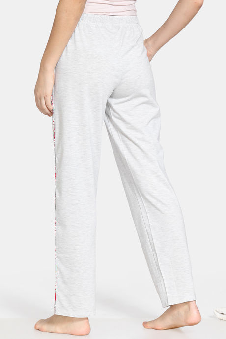 Zivame Arctic Wild Knit Cotton Blend Pyjama -Grey — image 3