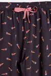 Zivame Girls Unicorn Print Cotton Pyjama Set - Charcoal Grey — thumbnail 5