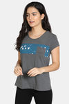 Zivame Arctic Wild Knit Cotton Top - Charcoal — thumbnail 1