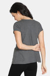 Zivame Arctic Wild Knit Cotton Top - Charcoal — thumbnail 3