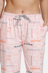 Zivame Fun & Frolic Knit Cotton Pyjama Set - Pink — thumbnail 5