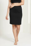 Zivame Knit Cotton Layering Skirt - Black — thumbnail 2