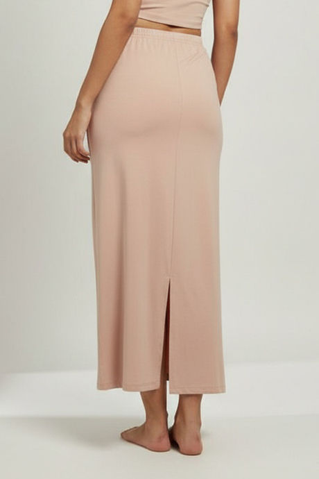 Zivame Knit Cotton Layering Skirt - Roebuck — image 3