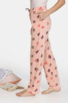 Zivame Texas Dreaming Knit Cotton Pyjama - Peach — thumbnail 2