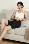 Zivame Knit Cotton Layering Shorts - Black — thumbnail 1