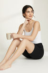 Zivame Knit Cotton Layering Shorts - Black — thumbnail 5