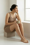 Zivame Knit Cotton Layering Shorts - Roebuck — thumbnail 5