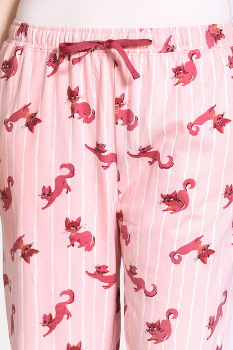 Zivame Bob & Berry Knit Cotton Capri - Powder Pink — image 5